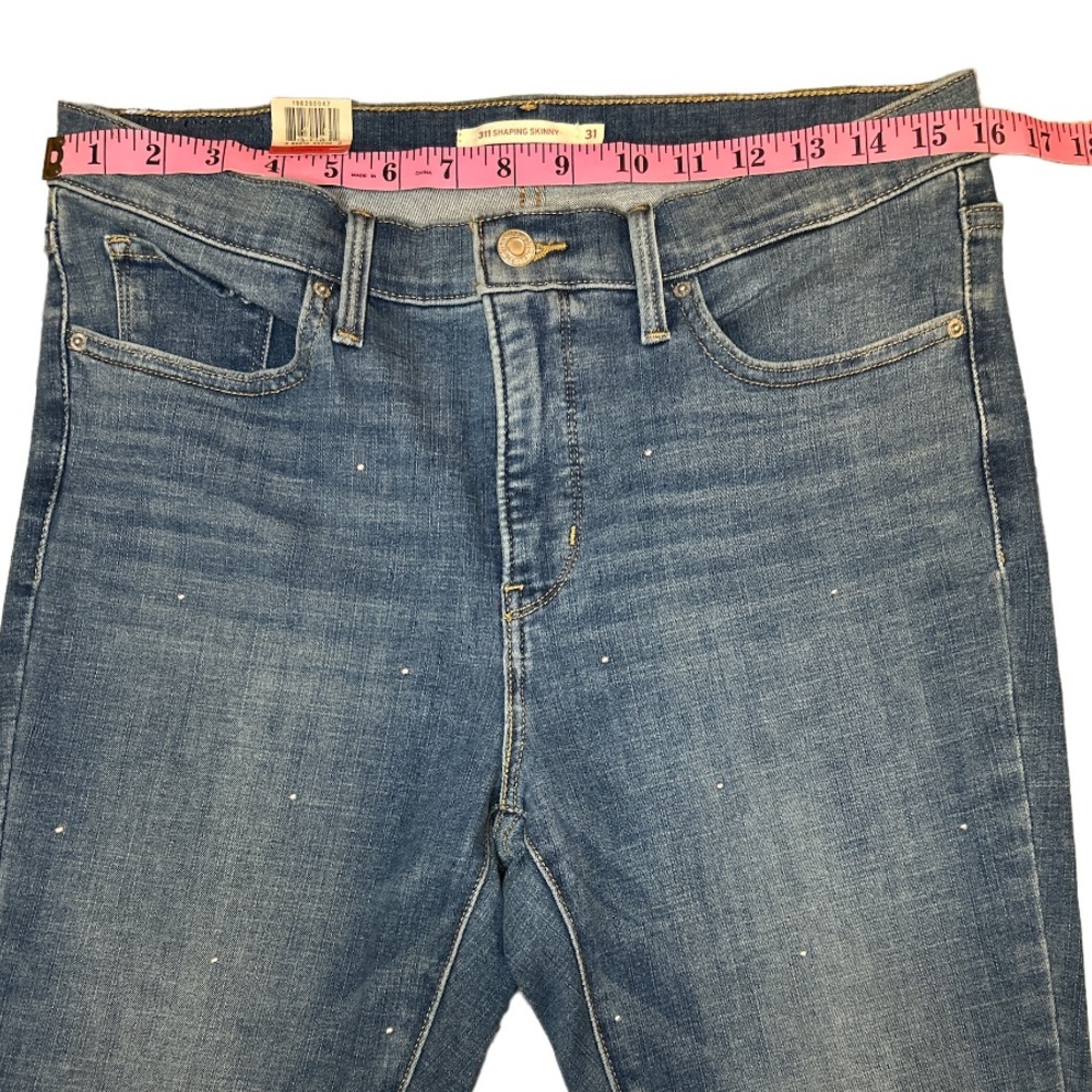 NWT! New Levi Woman’s 311 Shaping Skinny Studded Jean - Picture 5 of 13